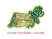 OFFERTA SPECIALE (10.000 etichette + 3.000 omaggio)  per fioristi, fiorai e vivaisti (mm 50X31) (cod. 1G)